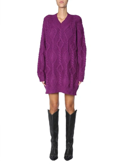 Shop Isabel Marant Women's Purple Wool Sweater