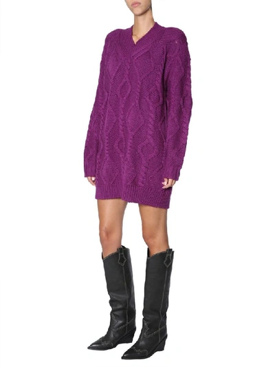 Shop Isabel Marant Women's Purple Wool Sweater