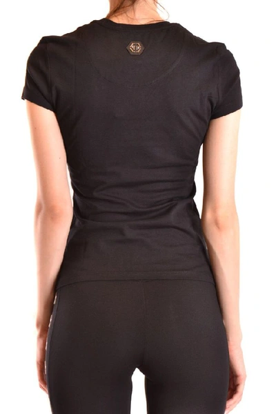Shop Philipp Plein Women's Black Cotton T-shirt