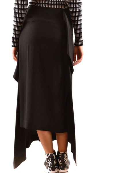 Shop Mcq By Alexander Mcqueen Women's Black Acetate Skirt
