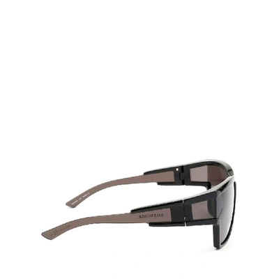 Shop Balenciaga Men's Black Acetate Sunglasses