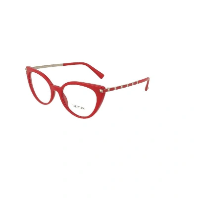 Shop Valentino Women's Red Acetate Glasses