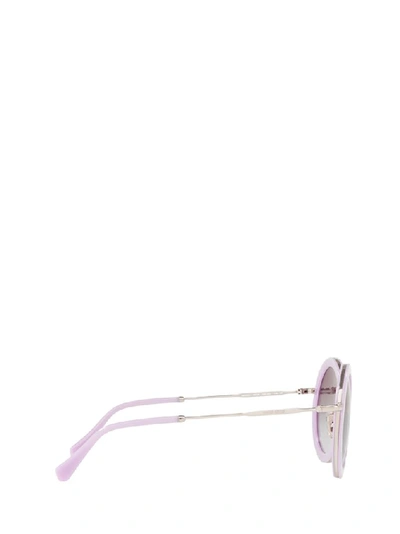 Shop Miu Miu Women's Pink Acetate Sunglasses