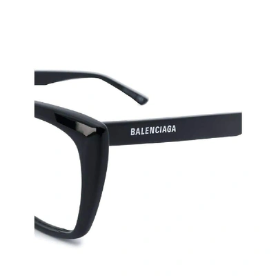 Shop Balenciaga Women's Black Acetate Glasses