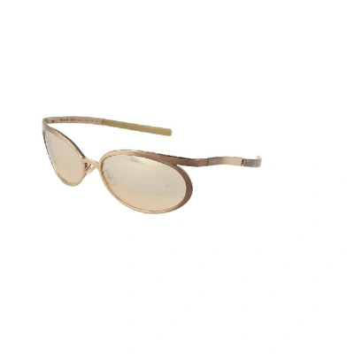 Shop Romeo Gigli Women's Beige Metal Sunglasses