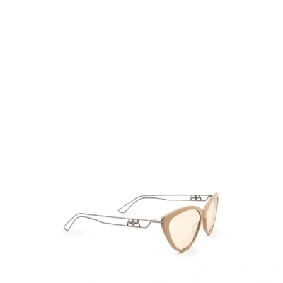 Shop Balenciaga Women's Beige Acetate Sunglasses