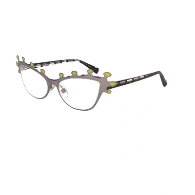 Shop Alain Mikli Women's Grey Metal Glasses