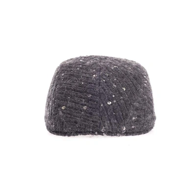 Shop Brunello Cucinelli Women's Grey Wool Hat