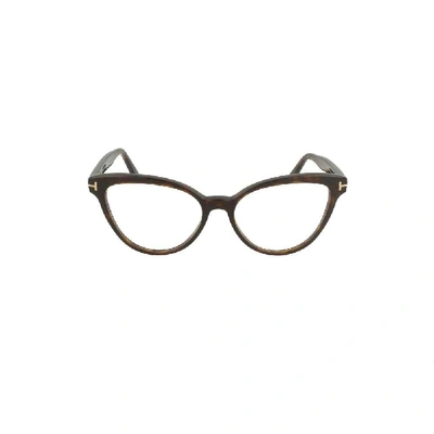 Shop Tom Ford Women's Brown Acetate Glasses