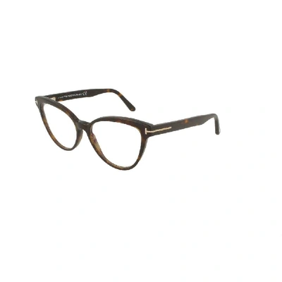 Shop Tom Ford Women's Brown Acetate Glasses