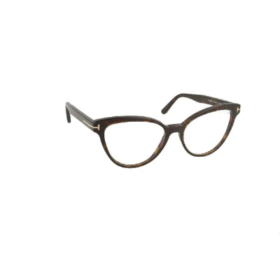 Shop Tom Ford Women's Brown Acetate Glasses