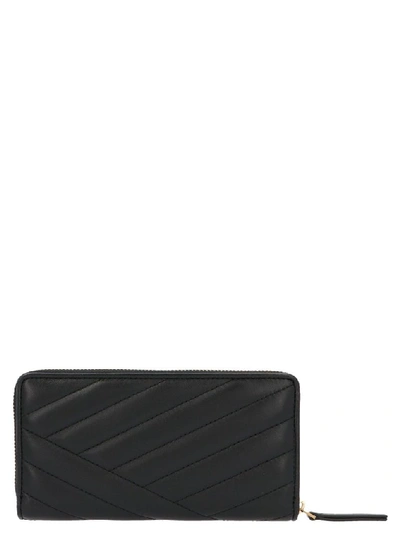 Shop Tory Burch Women's Black Leather Wallet