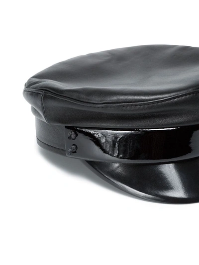 Shop Ruslan Baginskiy Women's Black Leather Hat