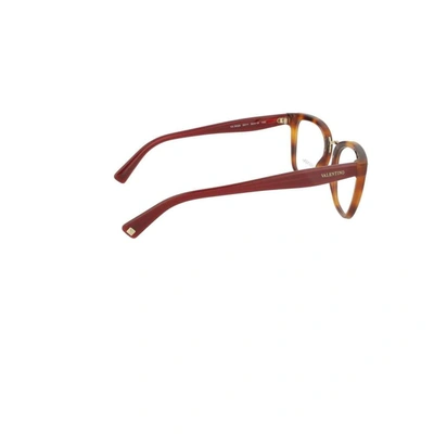 Shop Valentino Women's Brown Acetate Glasses