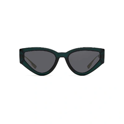 Shop Dior Women's Green Acetate Sunglasses