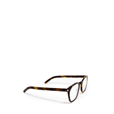 Shop Saint Laurent Women's Brown Acetate Glasses