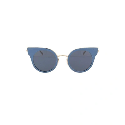 Shop Max Mara Women's Blue Metal Sunglasses