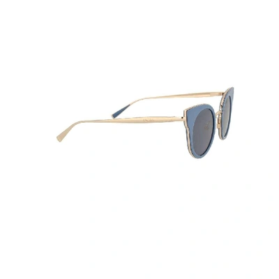 Shop Max Mara Women's Blue Metal Sunglasses