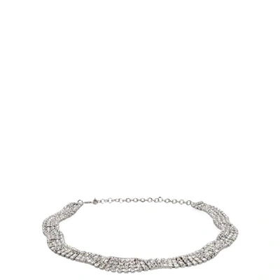 Shop Alessandra Rich Women's Silver Metal Belt