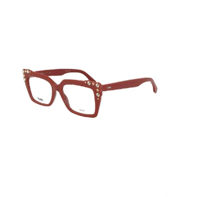 Shop Fendi Women's Red Acetate Glasses