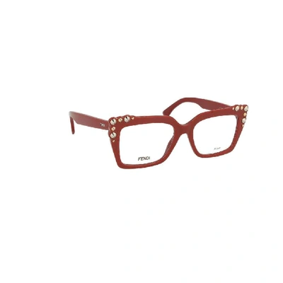 Shop Fendi Women's Red Acetate Glasses