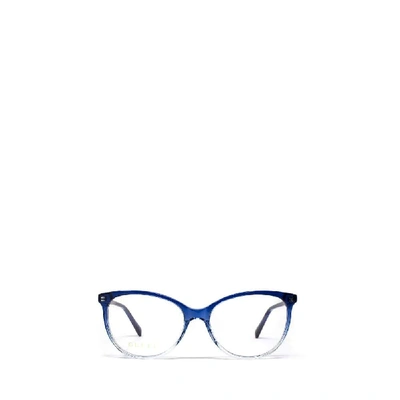 Shop Gucci Women's Blue Acetate Glasses