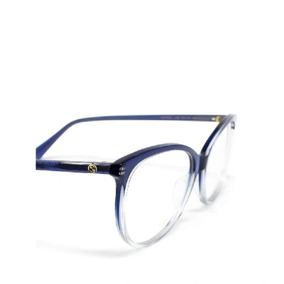 Shop Gucci Women's Blue Acetate Glasses