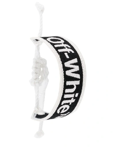 Shop Off-white Women's White Synthetic Fibers Bracelet