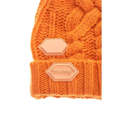 Shop Off-white Women's Orange Wool Hat