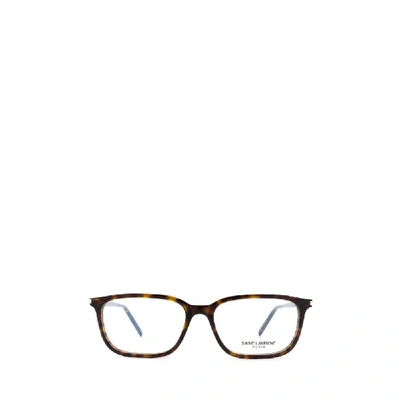 Shop Saint Laurent Women's Brown Acetate Glasses