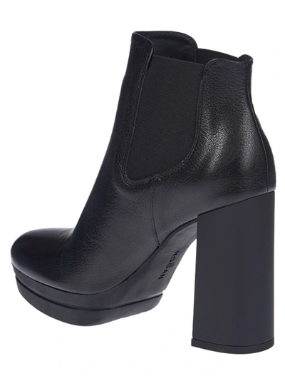 Shop Hogan Women's Black Leather Ankle Boots