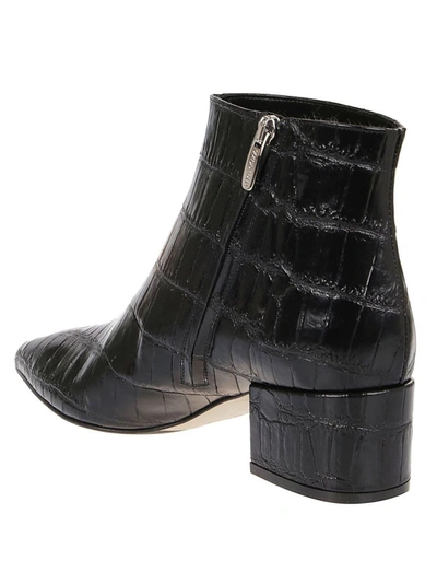 Shop Sergio Rossi Women's Black Leather Ankle Boots