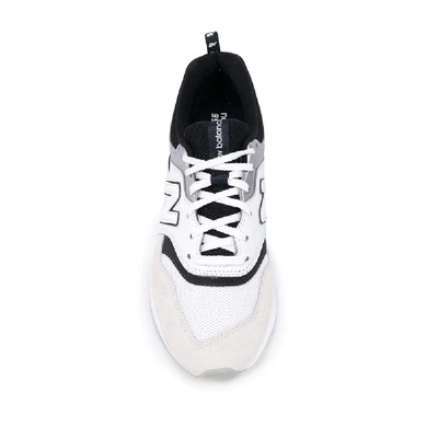 Shop New Balance Women's White Polyester Sneakers