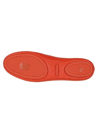 Shop Tory Burch Women's Red Leather Flats