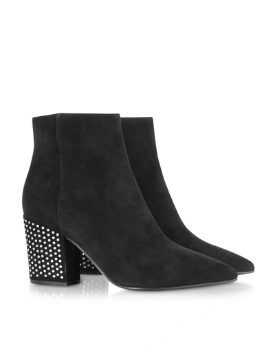 Shop Sergio Rossi Women's Black Suede Ankle Boots