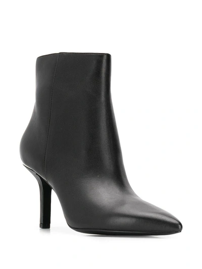 Shop Michael Kors Women's Black Leather Ankle Boots