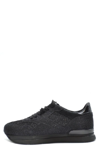 Shop Hogan Women's Black Suede Sneakers