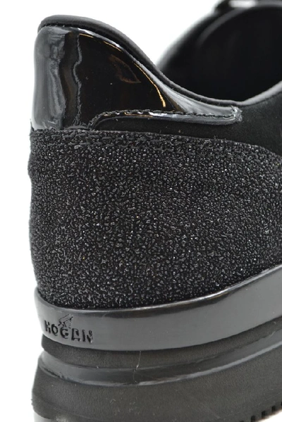 Shop Hogan Women's Black Suede Sneakers
