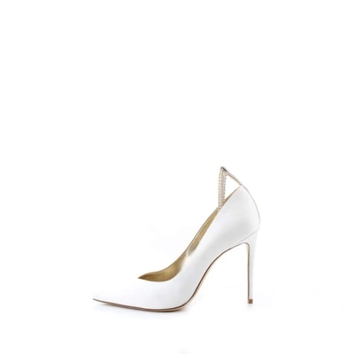 Shop Aldo Castagna Women's White Satin Sandals