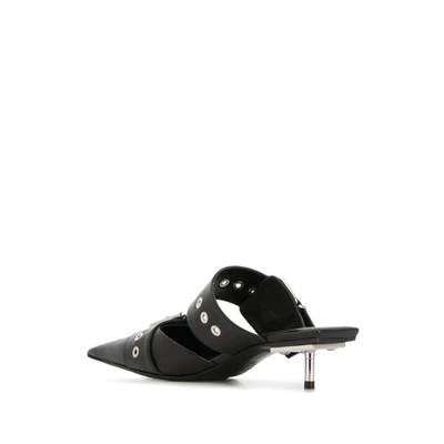 Shop Balenciaga Women's Black Leather Heels