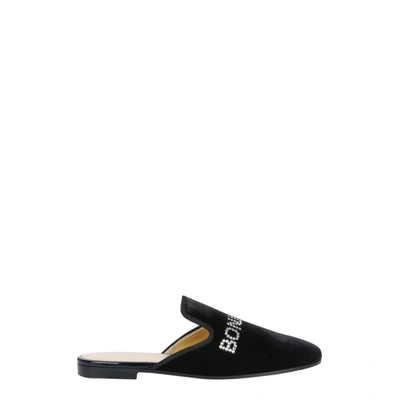 Shop Giuseppe Zanotti Design Women's Black Velvet Sandals