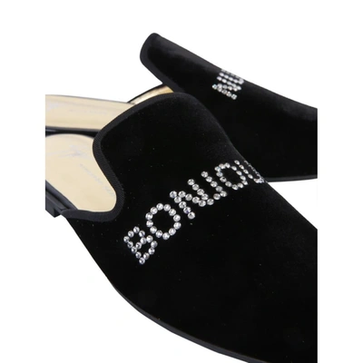 Shop Giuseppe Zanotti Design Women's Black Velvet Sandals