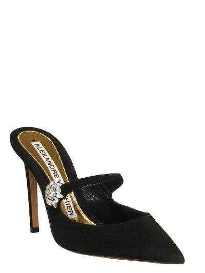 Shop Alexandre Vauthier Women's Black Suede Heels