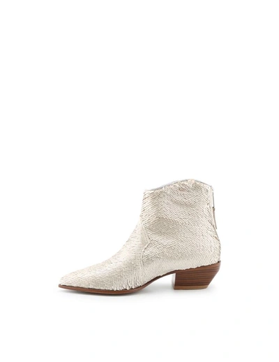 Shop Elena Iachi Women's White Sequins Ankle Boots