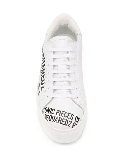 Shop Dsquared2 Women's White Leather Sneakers