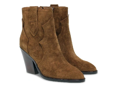 Shop Ash Women's Brown Suede Ankle Boots