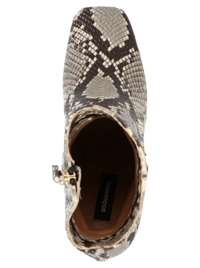 Shop Dsquared2 Women's Multicolor Leather Ankle Boots