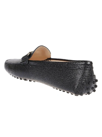 Shop Tod's Women's Black Leather Loafers