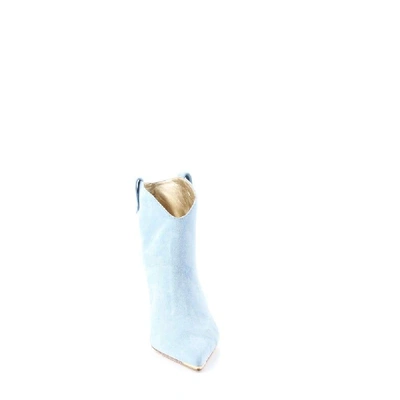 Shop Aldo Castagna Women's Light Blue Suede Ankle Boots