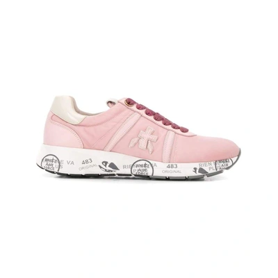 Shop Premiata Women's Pink Polyamide Sneakers